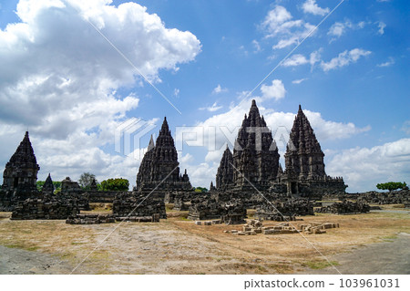 Prambanan temple complex and rainy season 103961031