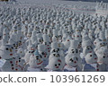 Snowman with different expression 103961269