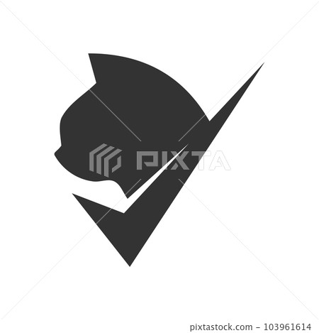 cat logo template. Icon Illustration Brand Identity. Isolated and flat illustration. Vector graphic 103961614