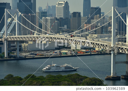從台場眺望東京灣的景色 從台場眺望東京灣的景色 103962389
