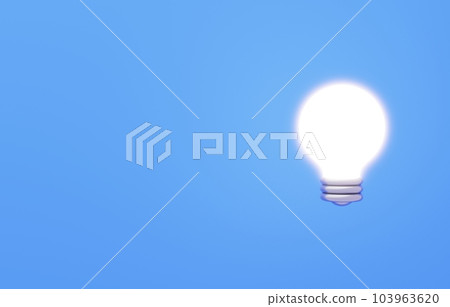 3D素材_燈泡 3D素材_燈泡 103963620