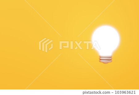 3D material_light bulb 3D material_light bulb 103963621
