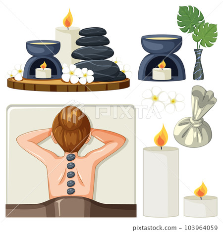 Spa and Sauna Self Care Elements Collection 103964059