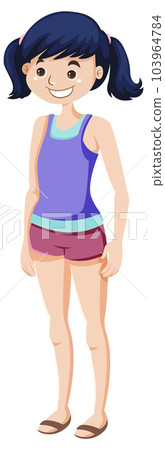Woman in Casual Outfit Vector Woman in Casual Outfit Vector 103964784