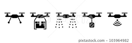 無人機圖標集 103964982