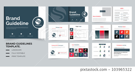 Brand guidelines Template A4 landscape Brand guidelines Template A4 landscape 103965322