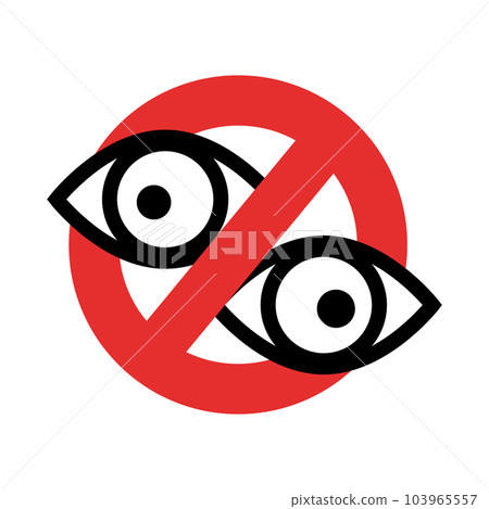 Hallucination icon. No drugs allowed. vector. Hallucination icon. No drugs allowed. vector. 103965557