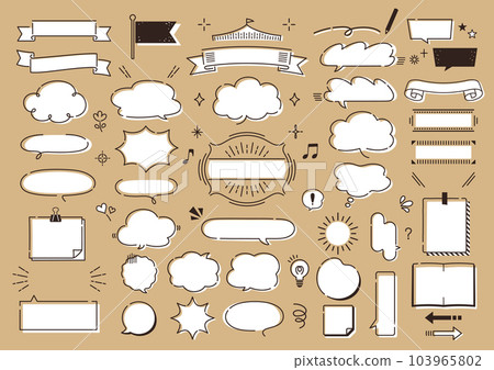 手寫風格處理和語音氣泡集 103965802