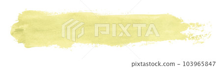 Yellow brush isolated on white background. Light yellow color. Yellow brush isolated on white background. Light yellow color. 103965847