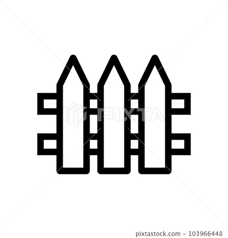 Simple fence icon. barrier icon. fence. vector. Simple fence icon. barrier icon. fence. vector. 103966448