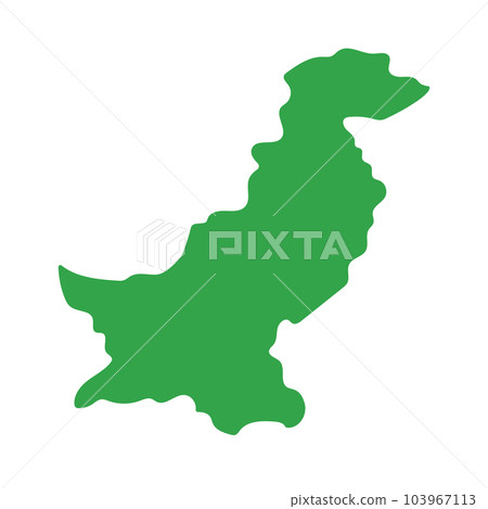Map of Pakistan. Terrain of Pakistan. vector. 103967113
