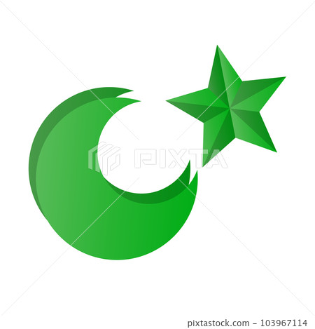 Islamic icon of Pakistan. vector. 103967114