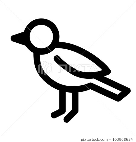 代表寵物、鳥類和小鳥的線條樣式圖標 代表寵物、鳥類和小鳥的線條樣式圖標 103968654