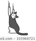 一隻帶爪子的貓的插圖 103968721