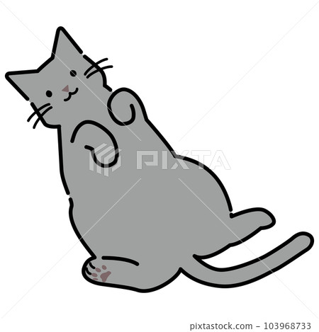 躺著的貓的插圖 躺著的貓的插圖 103968733