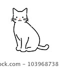 簡單的貓插畫 103968738