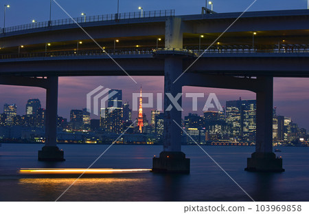Night view of Tokyo Odaiba 103969858