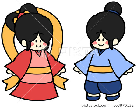Tanabata Orihime and Hikoboshi illustration material Tanabata Orihime and Hikoboshi illustration material 103970132
