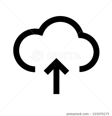 Cloud upload icon. data transmission. vector. 103970175