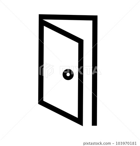 open the door. login. vector. 103970181