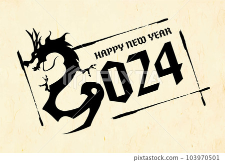 Year of the Dragon New Year's card template 2024 Dragon AD New Year New Year's Day New Year's card Year of the Dragon New Year's card template 2024 Dragon AD New Year New Year's Day New Year's card 103970501