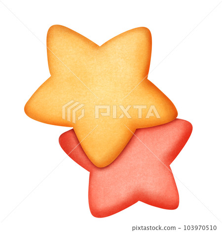 Cute starfish in biscuit shape 103970510
