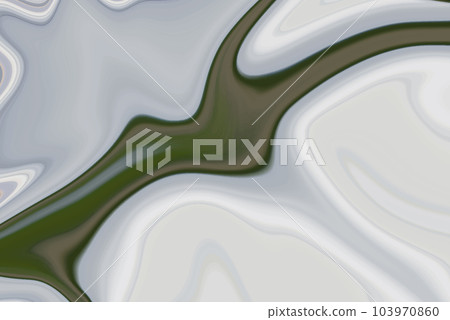 Colorful abstract background, liquid acrylic flow grey-green background 103970860