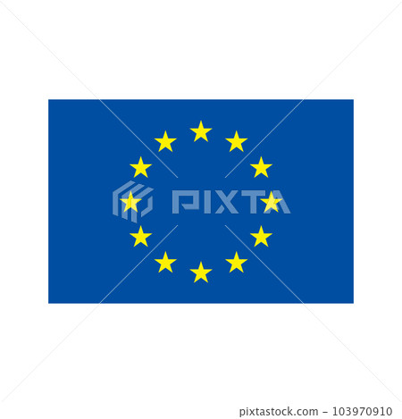 歐洲國旗圖標。歐盟旗幟圖標。向量。 103970910