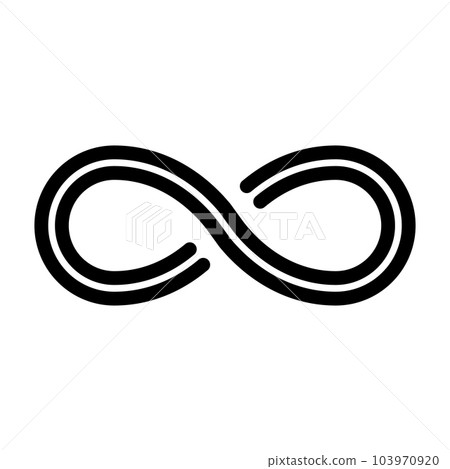 Fashionable infinity icon. Unlimited. vector. Fashionable infinity icon. Unlimited. vector. 103970920