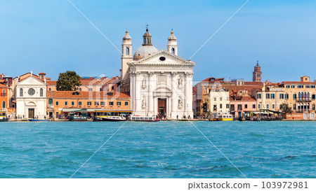 Church of Santa Maria del Rosario on the waterfront of Giudecca Island Church of Santa Maria del Rosario on the waterfront of Giudecca Island 103972981