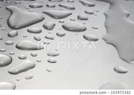 銀鐵板上的水滴圖像 103973382