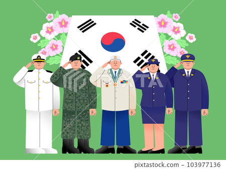 korean memorial day concept 103977136