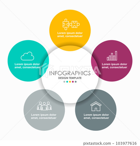 Infographic design template with place for your data. Vector illustration. 103977616