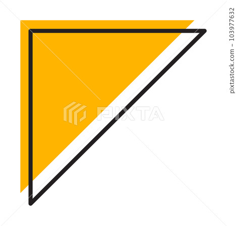 Trendy vector minimalist geometric line color basic element. Shape abstract figure bauhaus form. Retro style texture illustration. Modern design poster, cover, card design 103977632