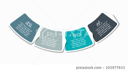 Infographic design template with place for your data. Vector illustration. 103977633