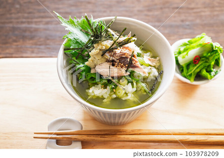 鹽漬鯖魚茶泡飯 鹽漬鯖魚茶泡飯 103978209