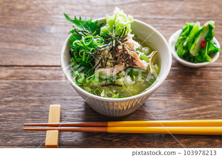 鹽漬鯖魚茶泡飯 鹽漬鯖魚茶泡飯 103978213