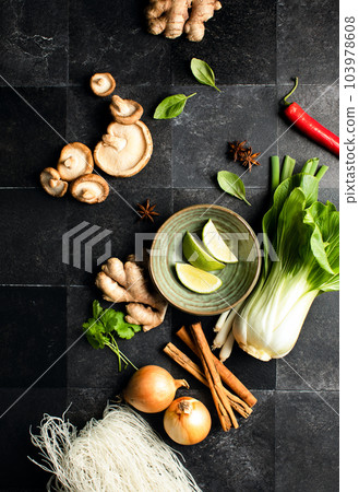 Ingredients for Asian culinary 103978608