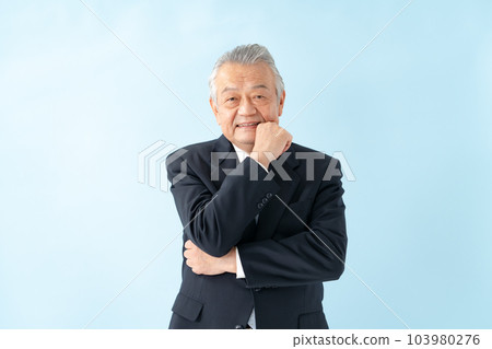 Businessman portrait senior 103980276