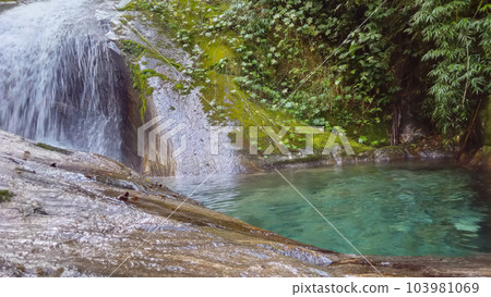 beautiful waterfall with crystalline waters, in Penedo, Rio de Janeiro, Brazil beautiful waterfall with crystalline waters, in Penedo, Rio de Janeiro, Brazil 103981069