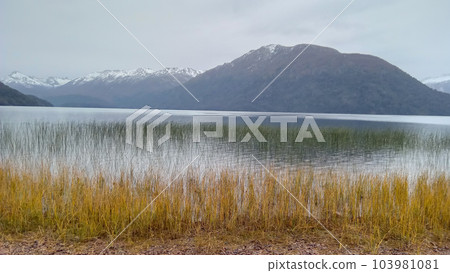 panoramic view of lakes and mountains in Bariloche, Argentine panoramic view of lakes and mountains in Bariloche, Argentine 103981081