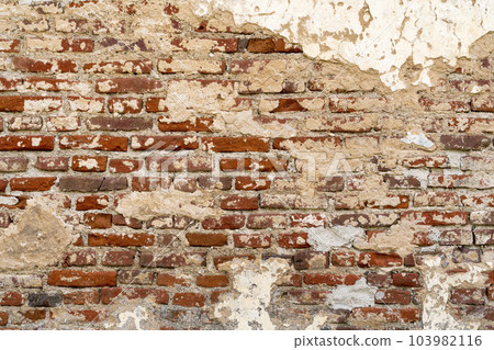 Old hi-res red brick wall pattern Old hi-res red brick wall pattern 103982116