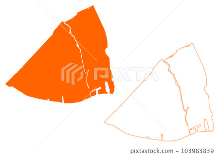 Vlaardingen municipality (Kingdom of the Netherlands, Holland, South Holland or Zuid-Holland province) map vector illustration, scribble sketch map Vlaardingen municipality (Kingdom of the Netherlands, Holland, South Holland or Zuid-Holland province) map vector illustration, scribble sketch map 103983839