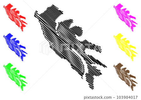 Eysturoy island (Kingdom of Denmark, Faroe Islands) map vector illustration, scribble sketch Ostero map Eysturoy island (Kingdom of Denmark, Faroe Islands) map vector illustration, scribble sketch Ostero map 103984017