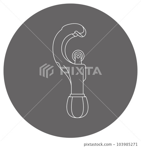 灰背插畫_切管機 灰背插畫_切管機 103985271