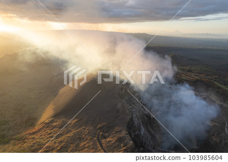 Smoke in Masaya volcano Smoke in Masaya volcano 103985604