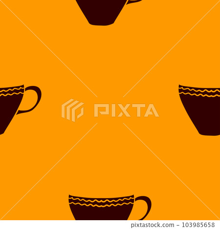Seamless pattern with tea cups. 103985658