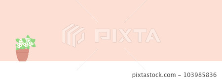 Cute small flower potted plant in front of a pink wall - simple and fashionable background - 320 x 10 Cute small flower potted plant in front of a pink wall - simple and fashionable background - 320 x 10 103985836