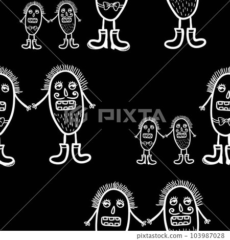 Microbes seamless pattern. Microbes seamless pattern. 103987028