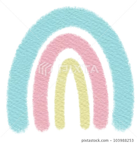 Rainbow organic art element for decoration 103988253